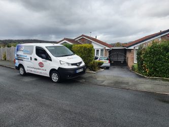 Rooftop Systems van on site for a fascias, soffits and guttering replacement